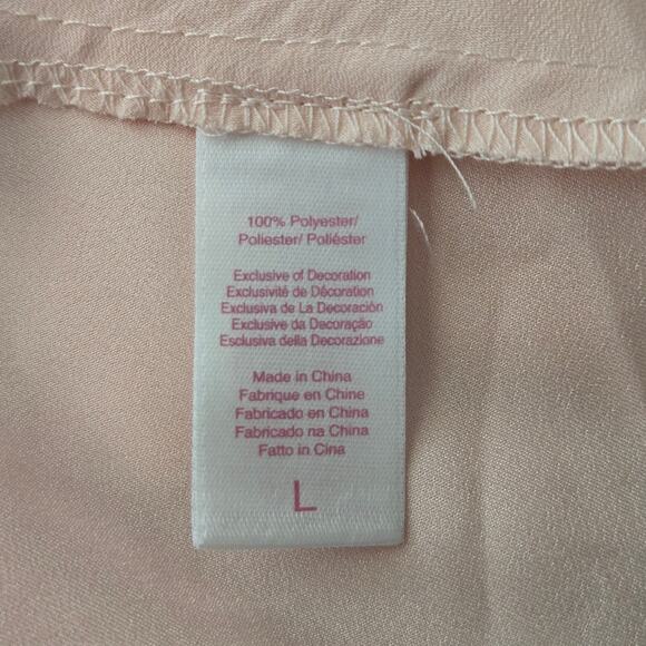 Oscar De La Renta Pink Label Delicate Touch Babydoll Slip Dress Size L Coquette - Picture 14 of 15